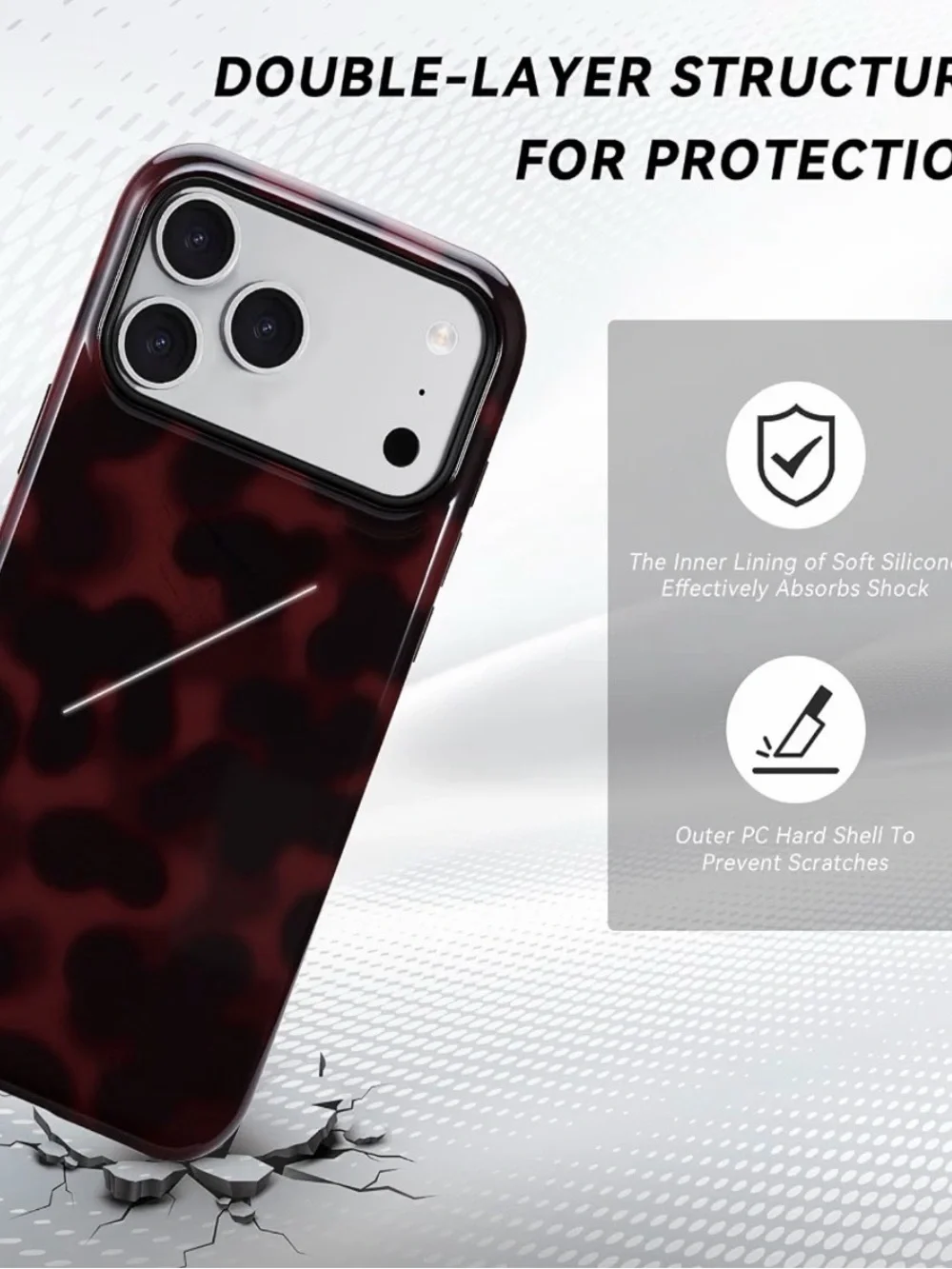 NEW! iPhone 17 Pro Case Tortoiseshell MagSafe-Compatible Dual-Layer Shockproof